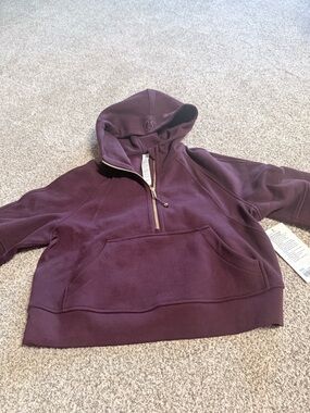 lululemon Plum Half-Zip Scuba Hoodie